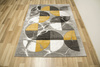 Dywan Amelia A472B grey/d.yellow Szary Żółty Półkola Marmur 