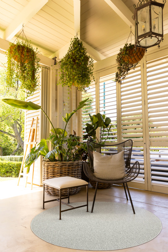 Okrągły Dywan Cannon 73 Grey Gruby Splot