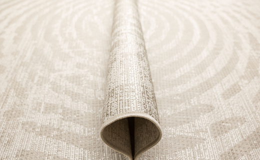 Okrągły Dywan Sznurkowy Haga 04787A vizon/cream Beż Krem Okręgi Outdoor