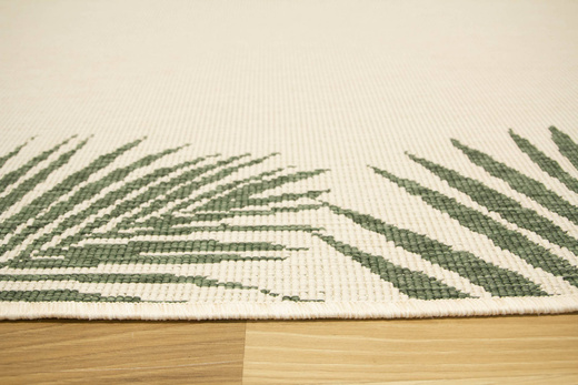 Dywan Dwustronny Sznurkowy Brussels 205183/10520 green liście palmy Outdoor