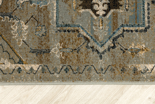 Wełniany Dywan Dywilan Omega Abbas Koniak Ornament