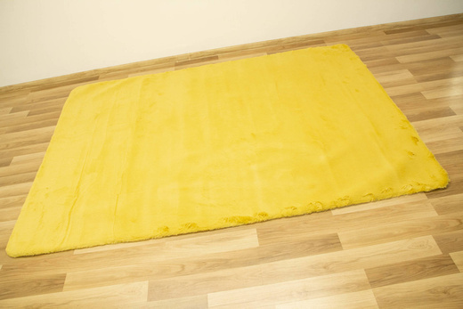 Mięciutki Dywan Bellarossa Rabbit musztardowy