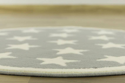 Okrągły Dywan Kids 533909/89933 gwiazdki krem
