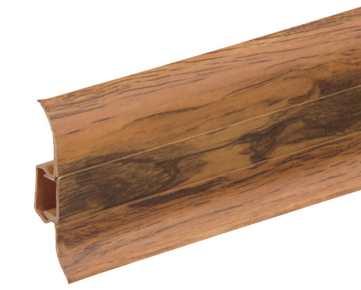 Narożnik zewnętrzny i element mocujący (rak) do listwy przypodłogowej Premium Cezar 194 Stary Orzech Mat