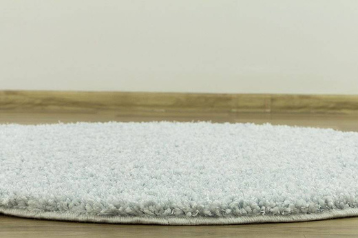 Okrągły Dywan Shaggy Allure 73 błękitno-szary