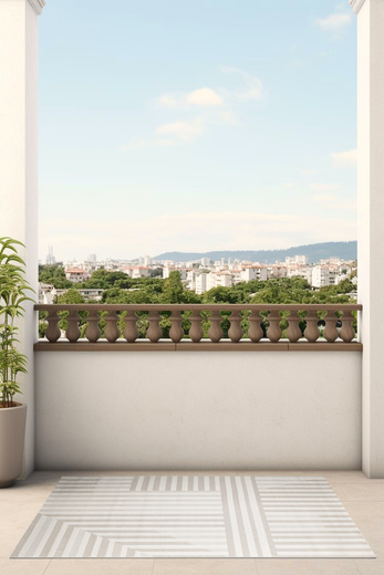 Dywan Sznurkowy Haga 04769A vizon/cream Krem Beż Szary Paski Outdoor