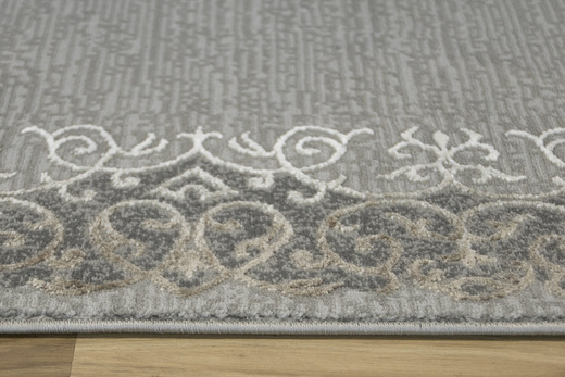 Chodnik galya K3810 grey szary ozdobny ornamentowy szerokość 120 cm