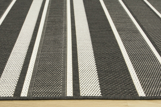 Dywan Sznurkowy Split 48118/690 Grafit Krem Pasy