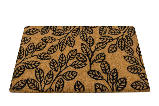 Antypoślizgowa Wycieraczka Kokosowa Retro Listki