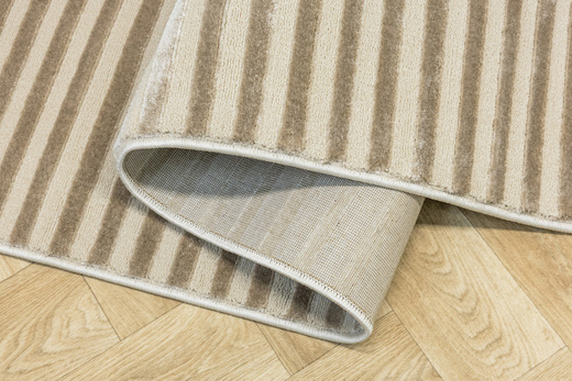 Dywan Misha J487A d.beige/beige Beżowy Geometria Linie