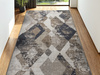 Chodnik Aqua Modena 04 Beż Szary Romby szerokość 67 cm