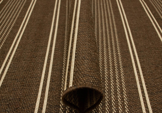 Dywan Płasko Tkany Natura PT 973/91 Brąz Beż Paski