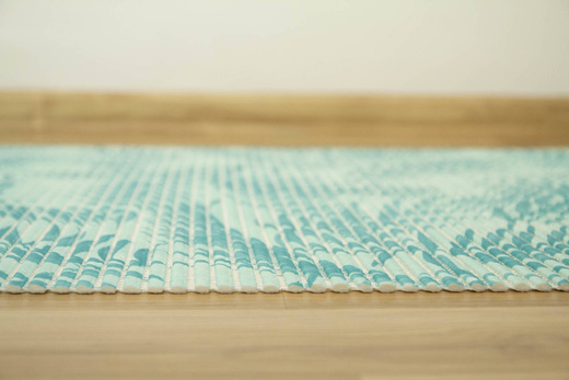 Mata Łazienkowa Softy-tex 849 Listki Palmowe Zielony Miętowy szerokość 65 cm