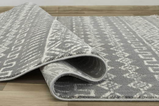 Dywan Karof 2571A grey/white 43 Szary Krem Romby