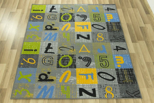 Wykładzina Dziecięca Blackboard Druk szerokość 2 m