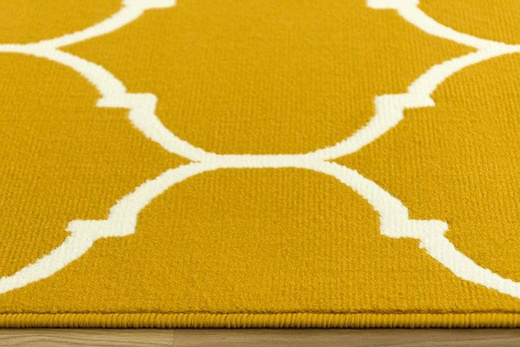 Dywan LUNA 502682/89955 mustard koniczyna