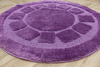 Dywanik Okrągły Łazienkowy Antypoślizgowy Ocean Fiolet