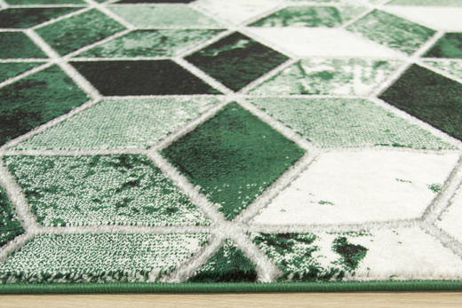 Dywan Diamond K4432Z green Butelkowa Zieleń Romby Bryły