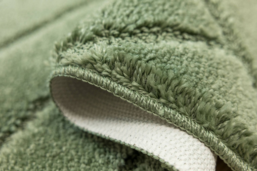 Dywanik Łazienkowy Antypoślizgowy Sash Sage Zielony Pasy