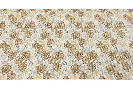 Mata Łazienkowa 265B Monstera Beż szerokość 130 cm