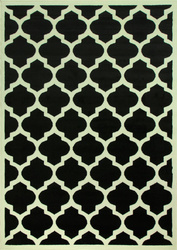 Dywan LUNA 503370/50934 black koniczyna marokańska