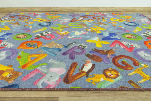 Dywan Alfabet 19 grey Zoo Literki