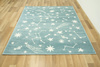  Dywan Lima 9572A blue/cream Pastelowy Niebieski Kremowy Gwiazdy Nocne Niebo
