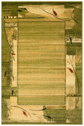 Dywan Agnella Erba chrom zielone obszycie