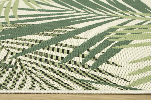 Dywan Sznurkowy Syrena 19433/62 Palmy Zieleń Krem