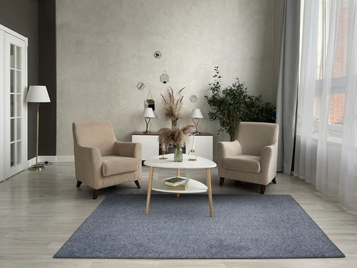 Wykładzina Sphinx-special 82 Niebieski Błękitny Melanż Shaggy szerokość 4 m