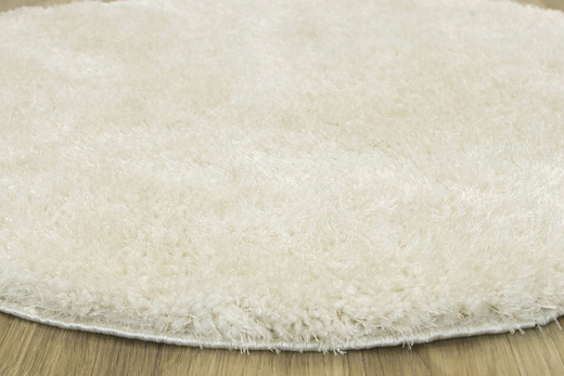 Okrągły Dywan Shaggy S001a J-beige Krem