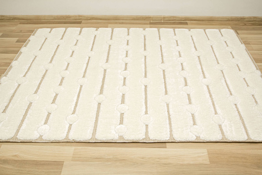 Dywan Shaggy Lula Soft IM49A Krem Beż Kropki