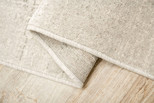 Wełniany Dywan Isfahan-M Rite Popielaty Szary KremowyKratka