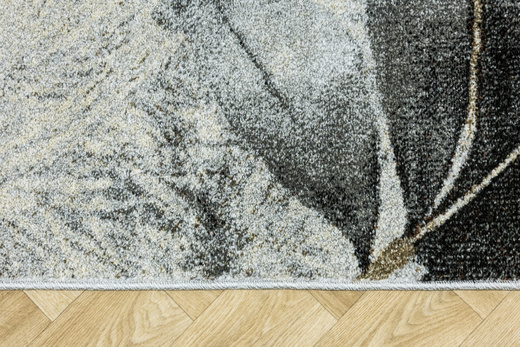 Dywan Ponte N852A l.grey/cream Brąz Szary Listki