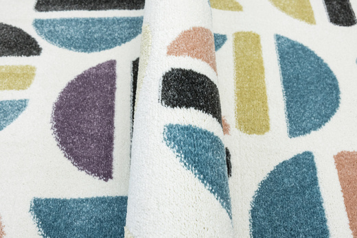 Dywan Dziecięcy Lima M045A rose/blue Krem Fiolet Półkola