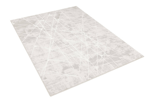 Dywan Illusion H017A creamHB/l.grey Szary Krem Lśniący Marmur Linie