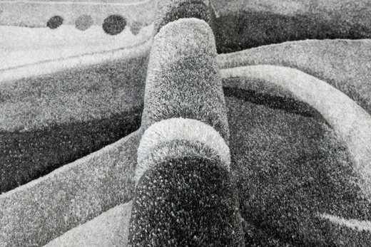 Dywan Kandy N402A m.grey/antraci Fale Abstrakcja Szary Grafit Fryz