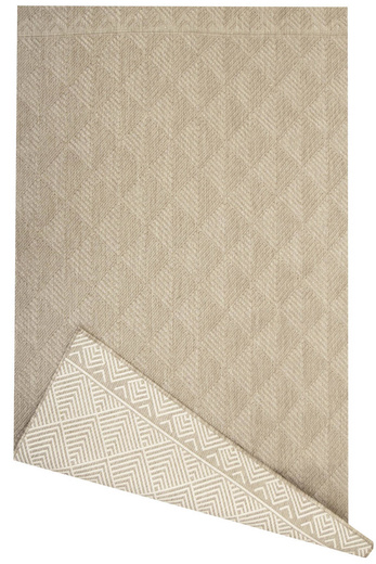 Dywan Dwustronny Sznurkowy Brussels 205740/10610 Linen Beż Krem Romby Outdoor