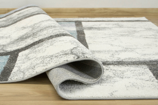 Dywan Lima 9553A cream/blue imitacja marmuru