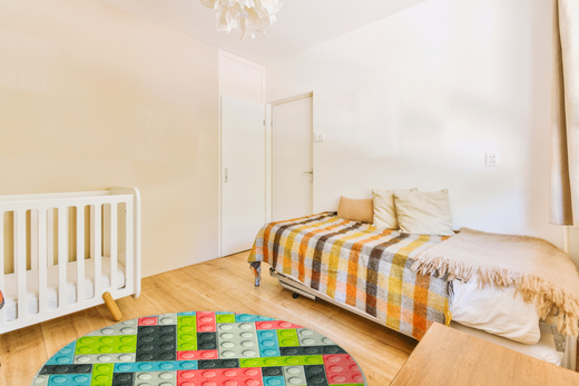 Okrągły Dywan Pastelowe Klocki Koło