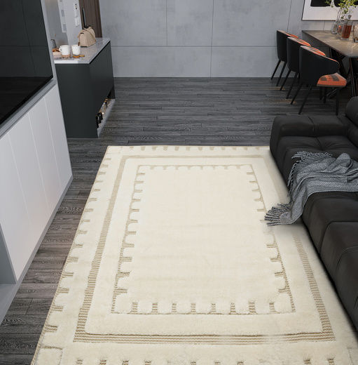 Dywan Shaggy Lula Soft IM09A L.Gr/Bon Krem Szary Zygzaki