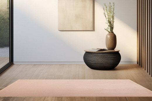 Wykładzina Pearl-Flash 12 Różowa Srebrna szerokość 4 m