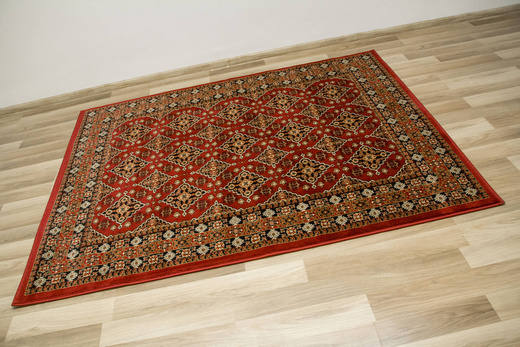 Dywan Ornamentowy Afgan 6892A red/red Czerwony Czarny Beż