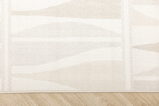 Dywan Sznurkowy Haga 04726A l.grey/cream Krem Beż Szary Fale Outdoor