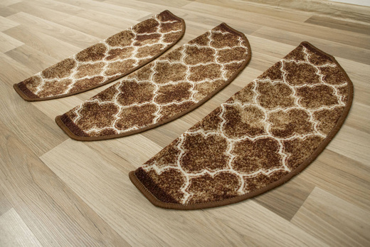 Nakładki Półokrągłe Clover 04 Brąz Beż Koniczyna Marokańska