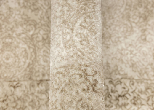 Chodnik Allora Plus 7754A l.beige Beż Krem Złoty Ornament szerokość 80 cm