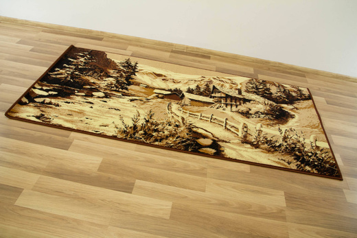 Makata dywan góry beż