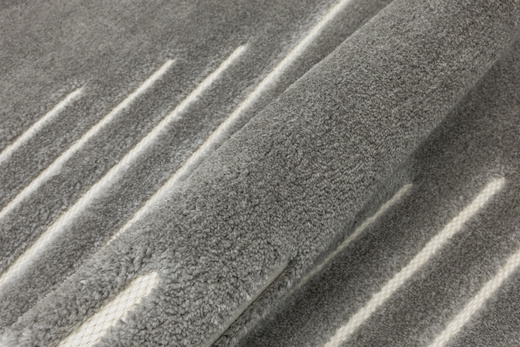 Dywan Shaggy Lula Soft IM43A CNFG4 Cream/Grey Szary Geometryczny Romby Kreski