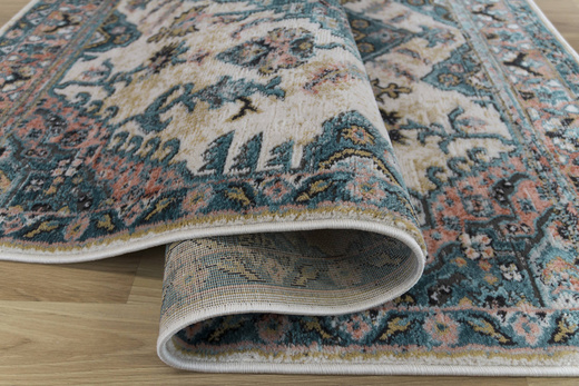 Dywan Lucca 8634A cream/l.grey Ornamentowy Krem Turkus Łosoś