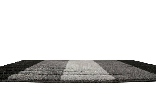 Komplet 2-częściowy Łazienkowy Vic Szary Czarny Paski